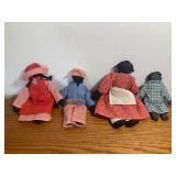 Vintage Rag Doll Lot of 4