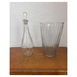 Glass Vase & Decanter