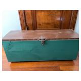 Wooden Storage Chest on Casters
