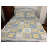 Full Size Bed with Headboard & Bedding
