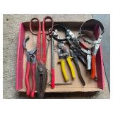 Tin Snips, Wire Cutters Oil Filter Wrenches