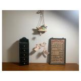 Rates of Toll, Wind Chime, & Storage Shelve