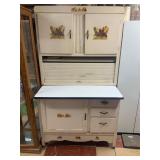 Hoosier Kitchen Cabinet Enamel Top