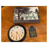 Farmhouse Picture Clock American Wall Decor