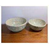 Crock Sponge ware Bowls