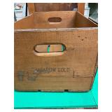 Meadow Gold Wooden Crate