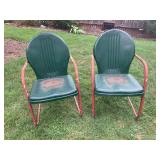 2 Metal Chairs