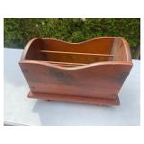 Wooden Magazine Rack