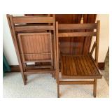 Wooden Folding Chairs-3 in the lot
