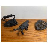 Cast Iron Trivett, Iron, & Shoe Horn