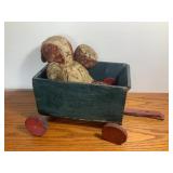 Handmade Wagon & Old Bunny