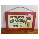 Homemade Ice Cream Wooden Sign