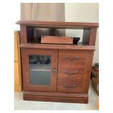 Wooden TV Entertainment Stand