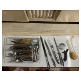 Kitchen Utensils and Silverware Lot