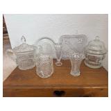 Glass Candy Dishes, Trays, & Vases