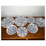 English Ironstone Blue Nordic Dishes and Plates