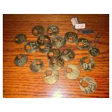 Brass Tool Check Tags Mini License Plate