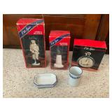 Old Spice Decanters & Soap Dish & Cup