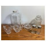 Glass Lot of Cream, Sugar, S&P Shakers, & More