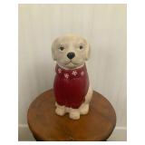 Christmas Dog Cookie Jar