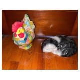 Cat and Chicken Door Stops