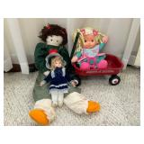 Radio Flyer Doll Wagon & Dolls