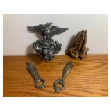 Cast Iron King & Queen Bottle Openers & More