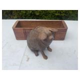 Ceramic Piggy Bank 1948 Sewing Table Drawer