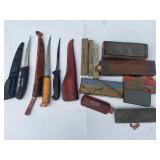 Fishing Knives and Sharpening Stones