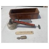 Fly Sprayer Metal Thermometer Oiler Flashlight