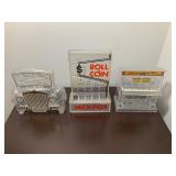 Plastic Coin Banks Lot of 3