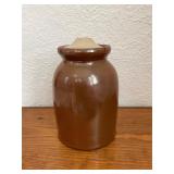 Crock Jug with Lid Marked April 16, 1901