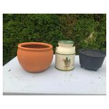 Clay Pot, Plastic Cauldron, Cookie Jar
