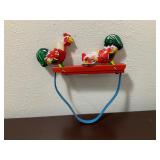 Mechanical Tin Toy Rooster Pecking