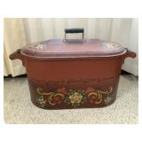 Copper Boiler with Floral Design for