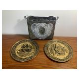 Wall Decor Plates & Magazine Rack