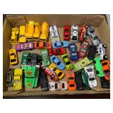 Lot of Toy Cars, Trucks, & Equipment Vehicles
