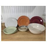 Serving Plates and Pfaltzgraff Bowl