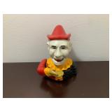 Cast Iron Mechanical Coin Bank Humpty Dumpty Clown