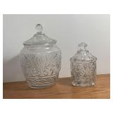 Anchor Hocking Biscuit Jars Lot of 2