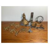 Aluminum & Cast Metal Hooks & Candle Holders Lot