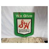 S&H Double Sided Painted Metal Sign