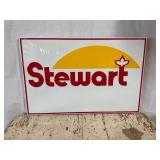Stewart Seed Single Sided Metal Sign