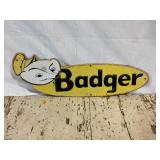 Badger Single Sided Metal Farm Sign