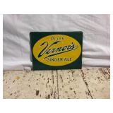 Vernon's Ginger Ale Painted Rack Topper Sign