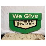 S&H Green Stamps Double Sided Painted Metal Sign