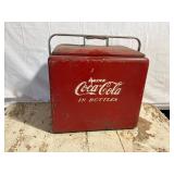Coca Cola Cooler Painted Metal