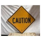 Heavy Embossed Reflective Caution Street Sign