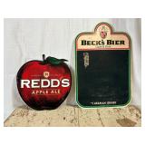 Redd's Apple Ale Metal SS Beck's Masonite