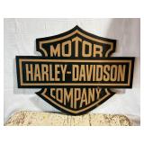 Harley Davidson Cardboard Shipping Crate Logo Sign